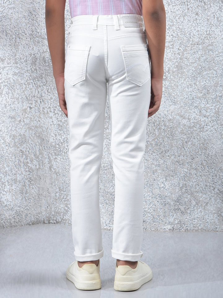 Vivid White Slim Fit Jeans