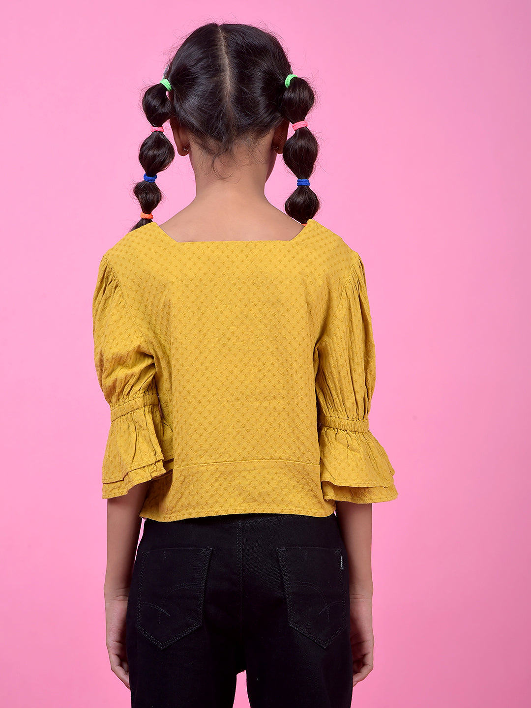 Mustard Square Neck Top