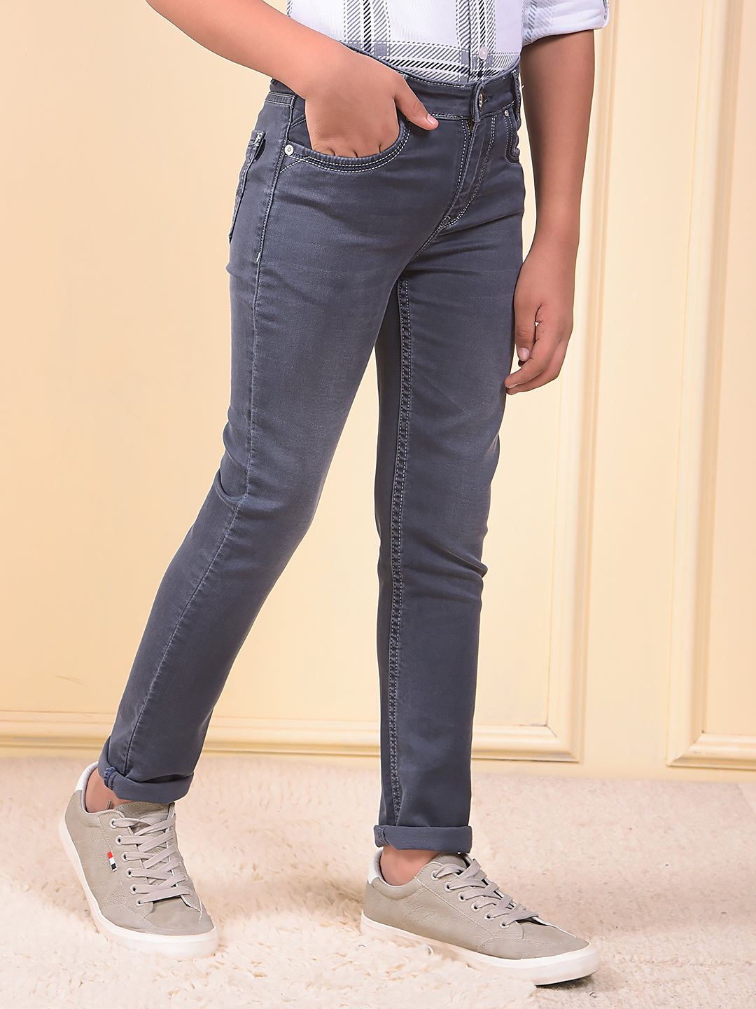  Lush Slim Fit Navy Blue Jeans