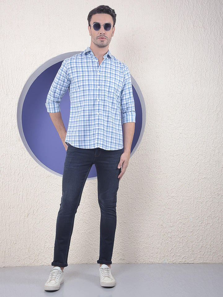 Sky Blue Checked Everyday Shirt