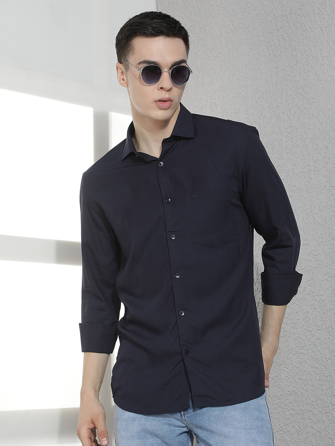 Vogue Deep Navy Modal Shirt