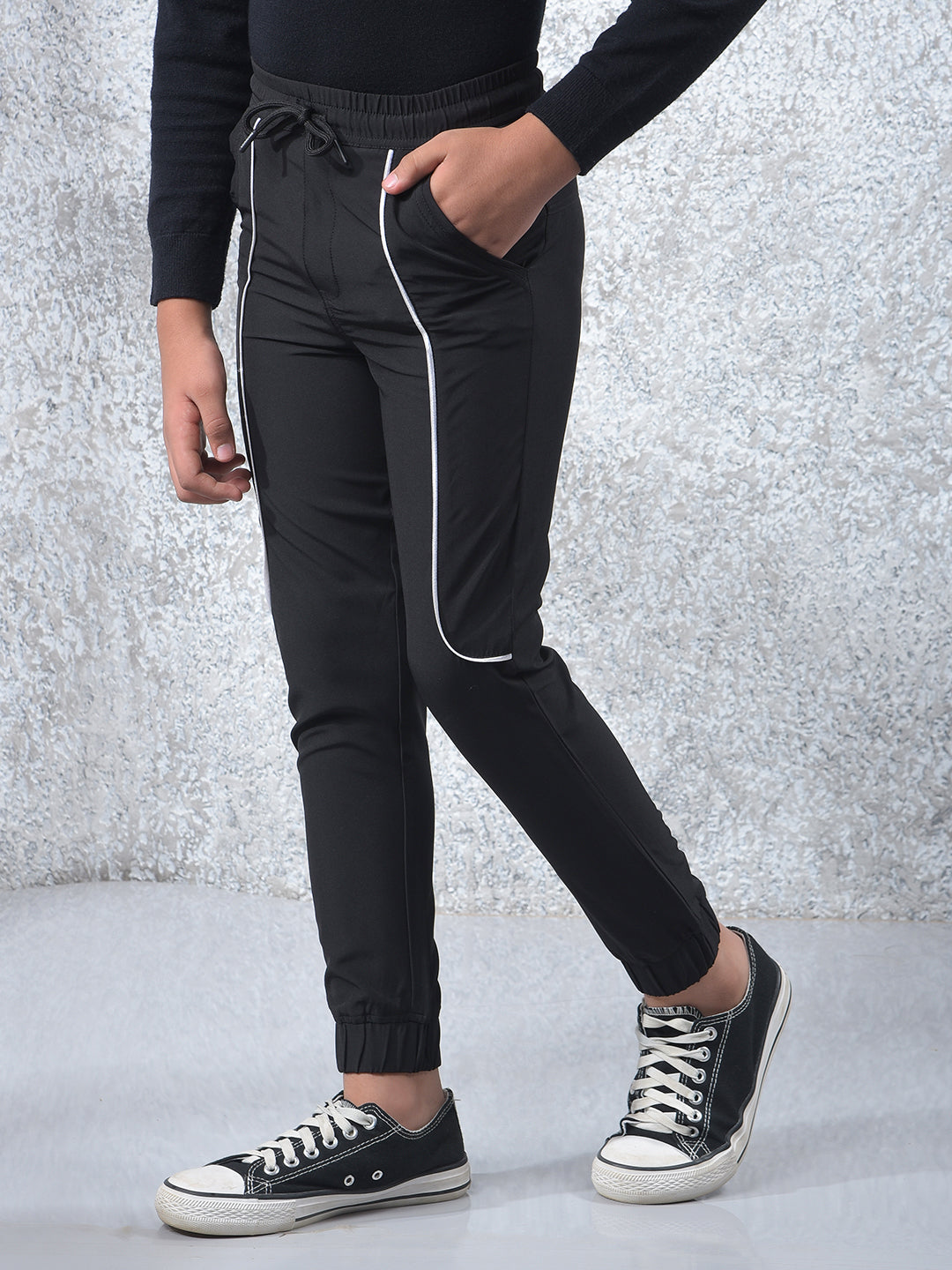 Flexible Black Joggers