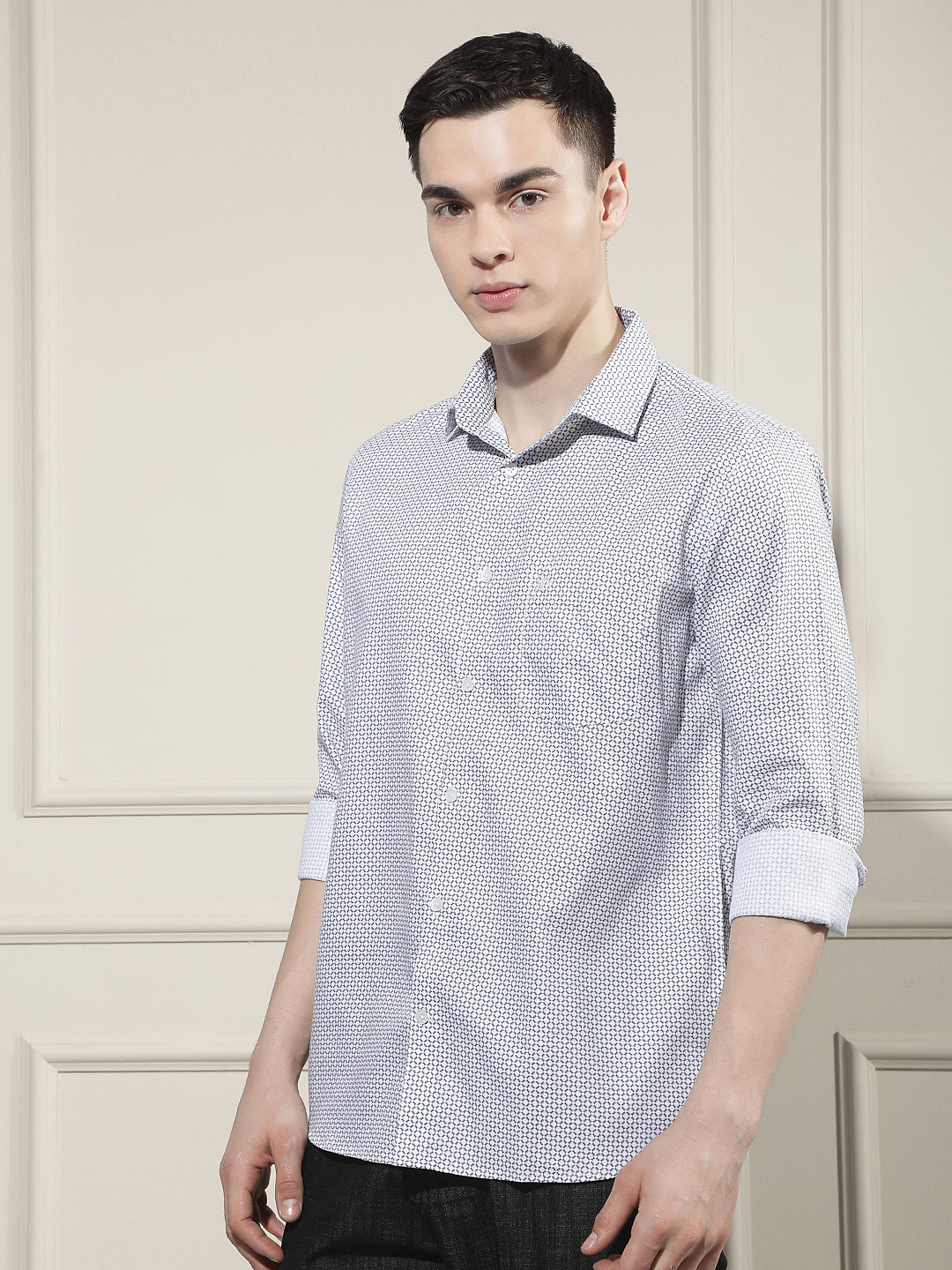 White Printed Shirt