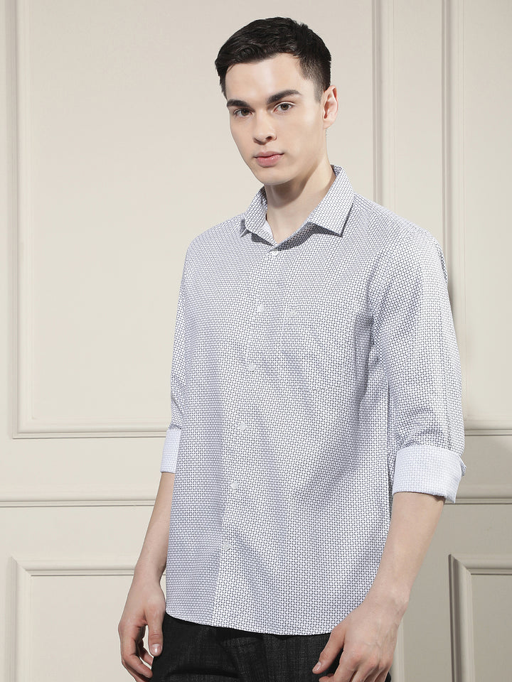 White Printed Shirt