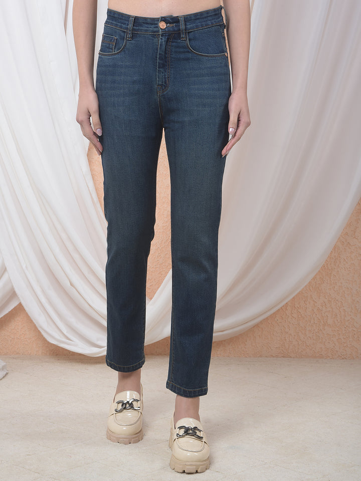 Indigo Blue Straight Jeans