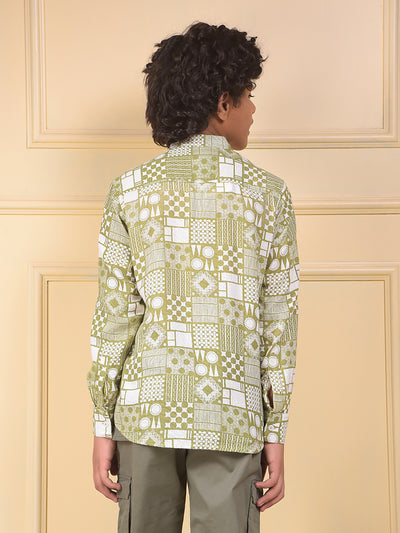 Swanky Green Printed Kurta