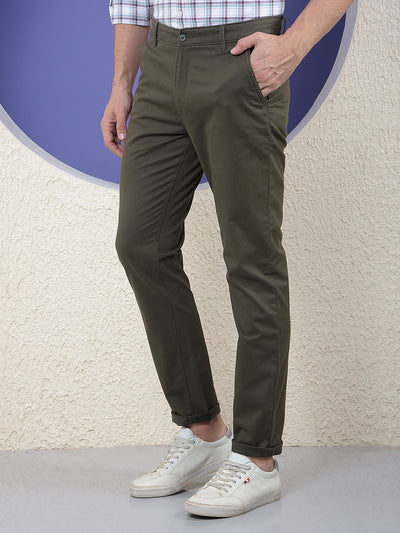 Olive Ease Casual Trouser