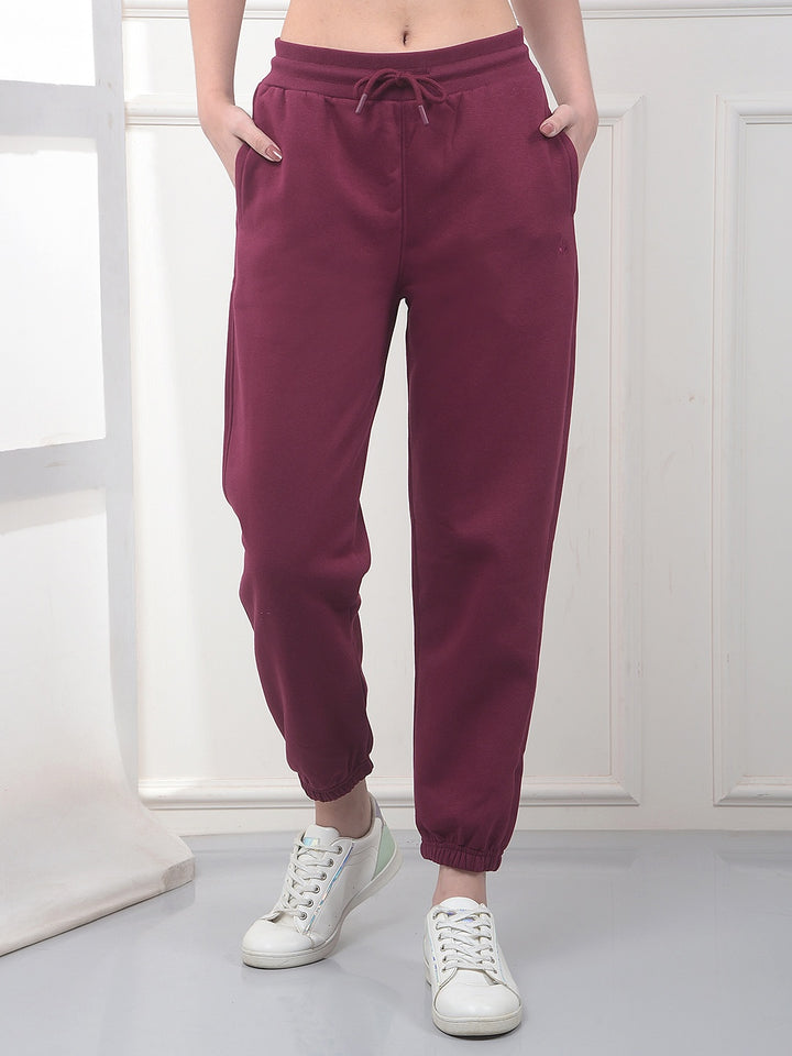 Comfy Wine Fleece Joggers