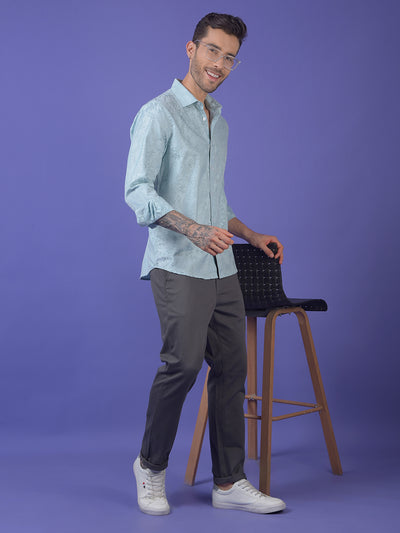 Green Floral Print Shirt