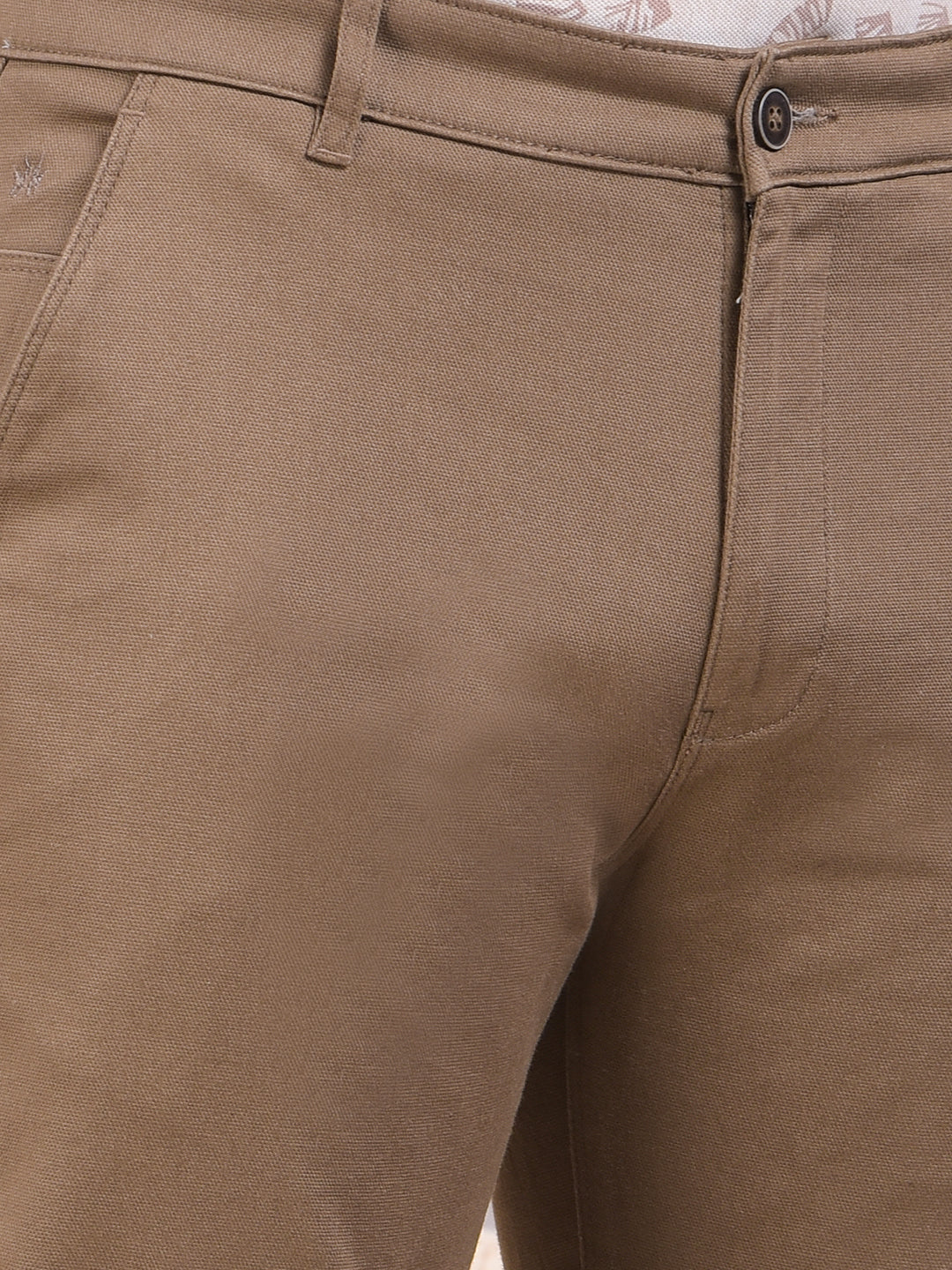 Breezy Khaki Straight Trousers