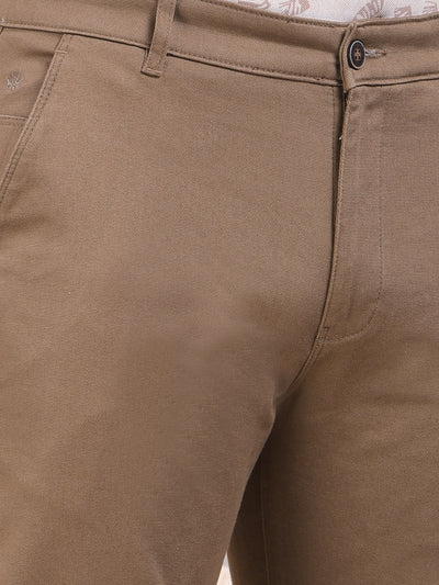 Breezy Khaki Straight Trousers