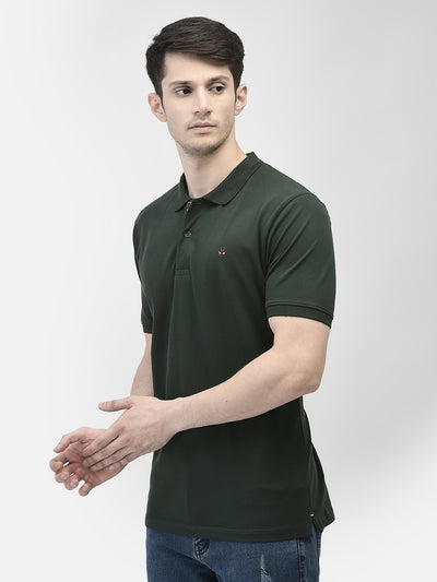 Green Polo Neck T-Shirt