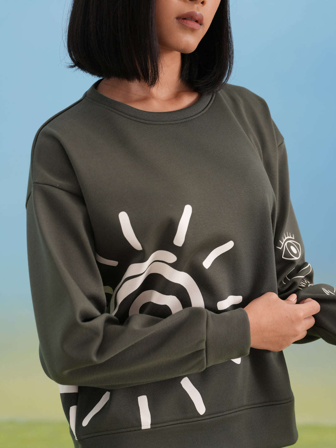Celestial Graphic Sweatshirt