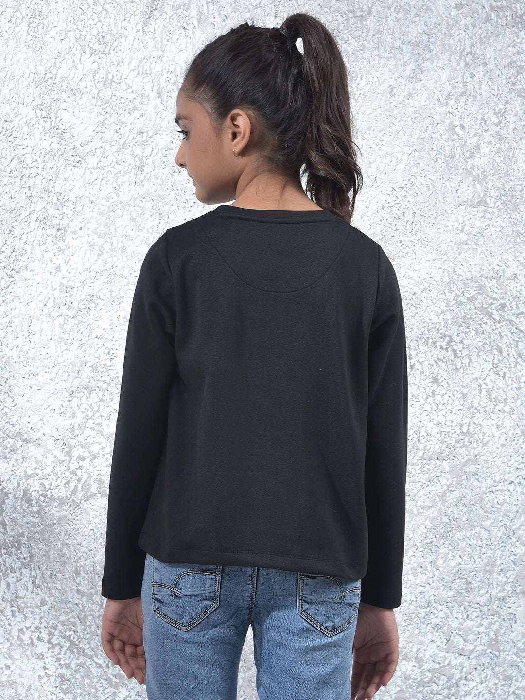 Sophisticated Black Knitted T-Shirt