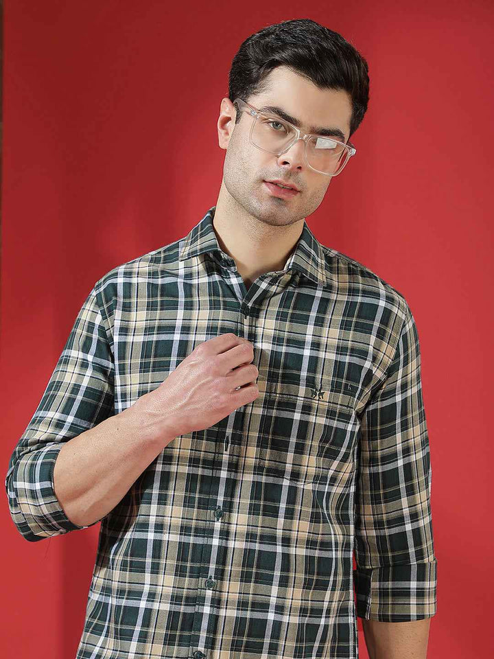 FreshGreen Checked Shirt