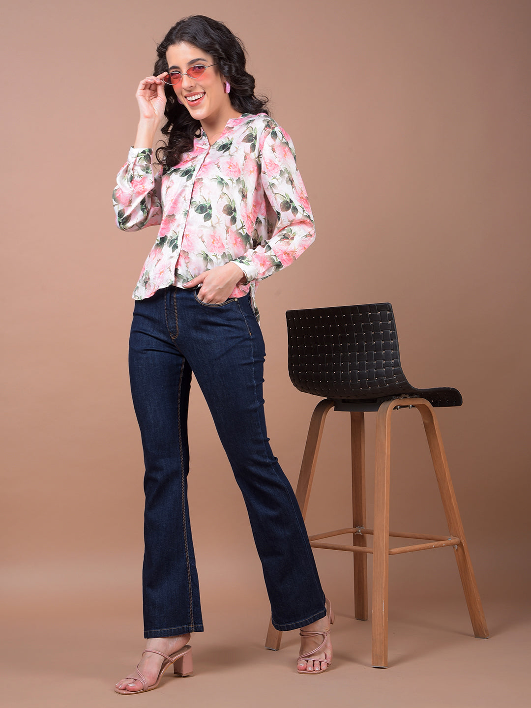 Blue Bootcut Jeans