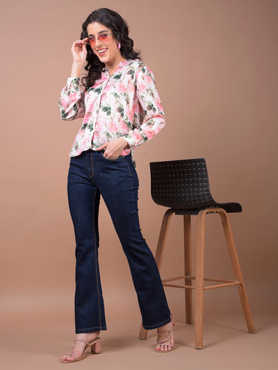 Blue Bootcut Jeans