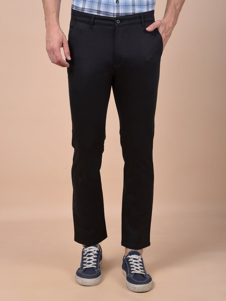 Tailored Trim Black Trousers