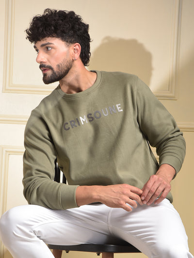 Green Embellished Sweatshirt