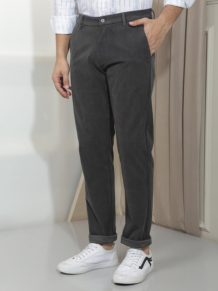 Essential Ash Grey Corduroy Trousers