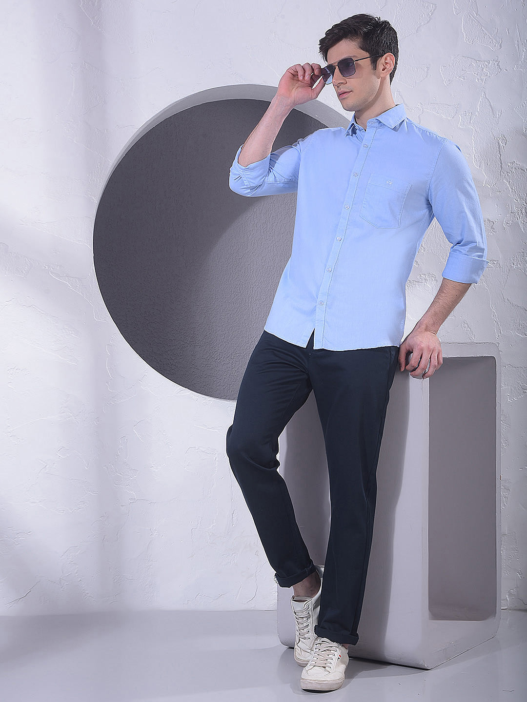 Blue 100% Cotton Shirt