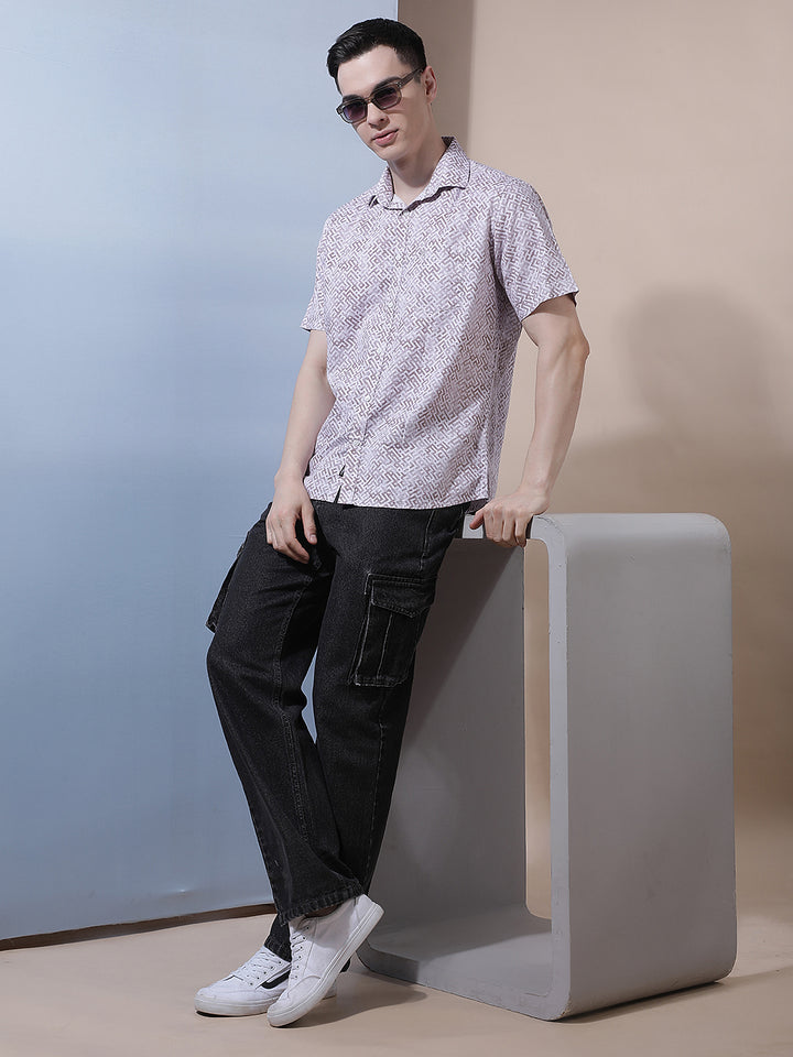 Pink Graphic Print Shirt