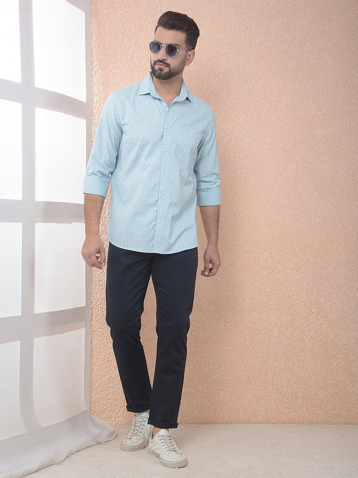 Green Breeze Printed Shirt