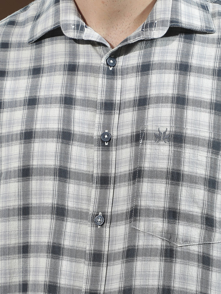 100% Cotton Black Checked Shirt