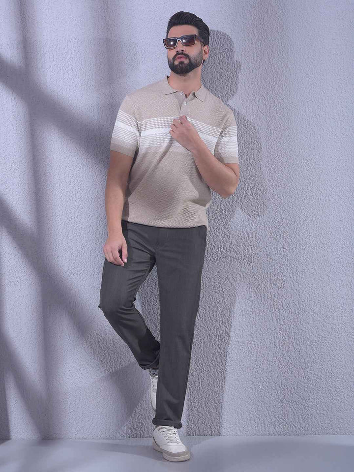 Brown Checked Trousers