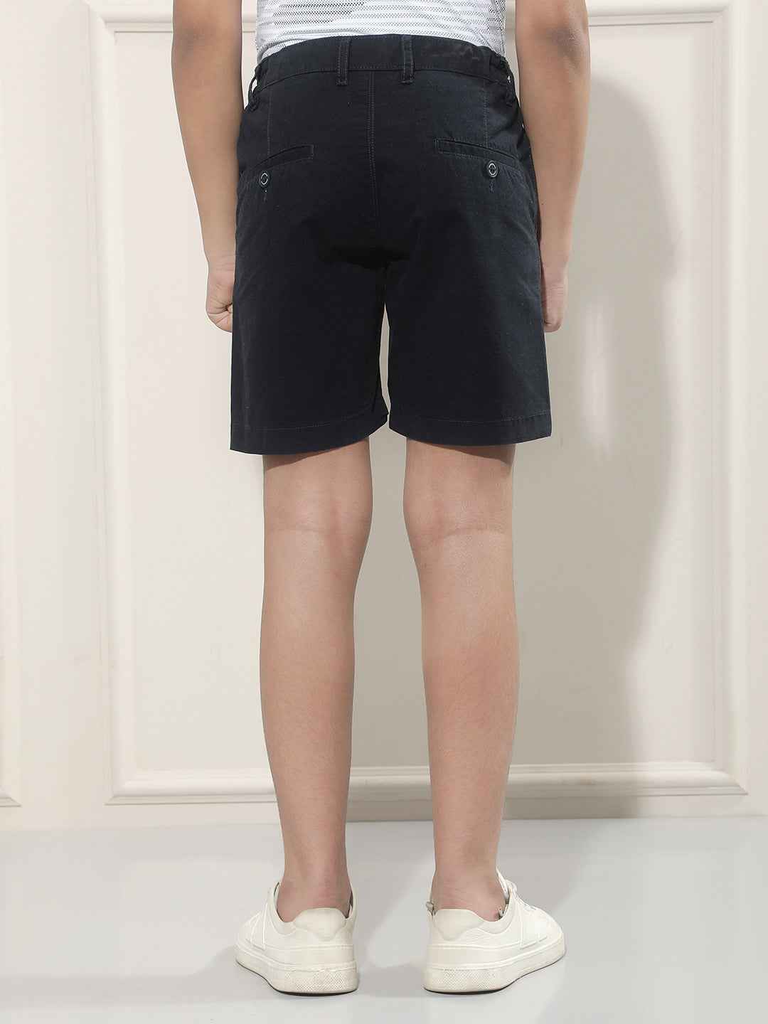 Navy Blue 100% Cotton Shorts