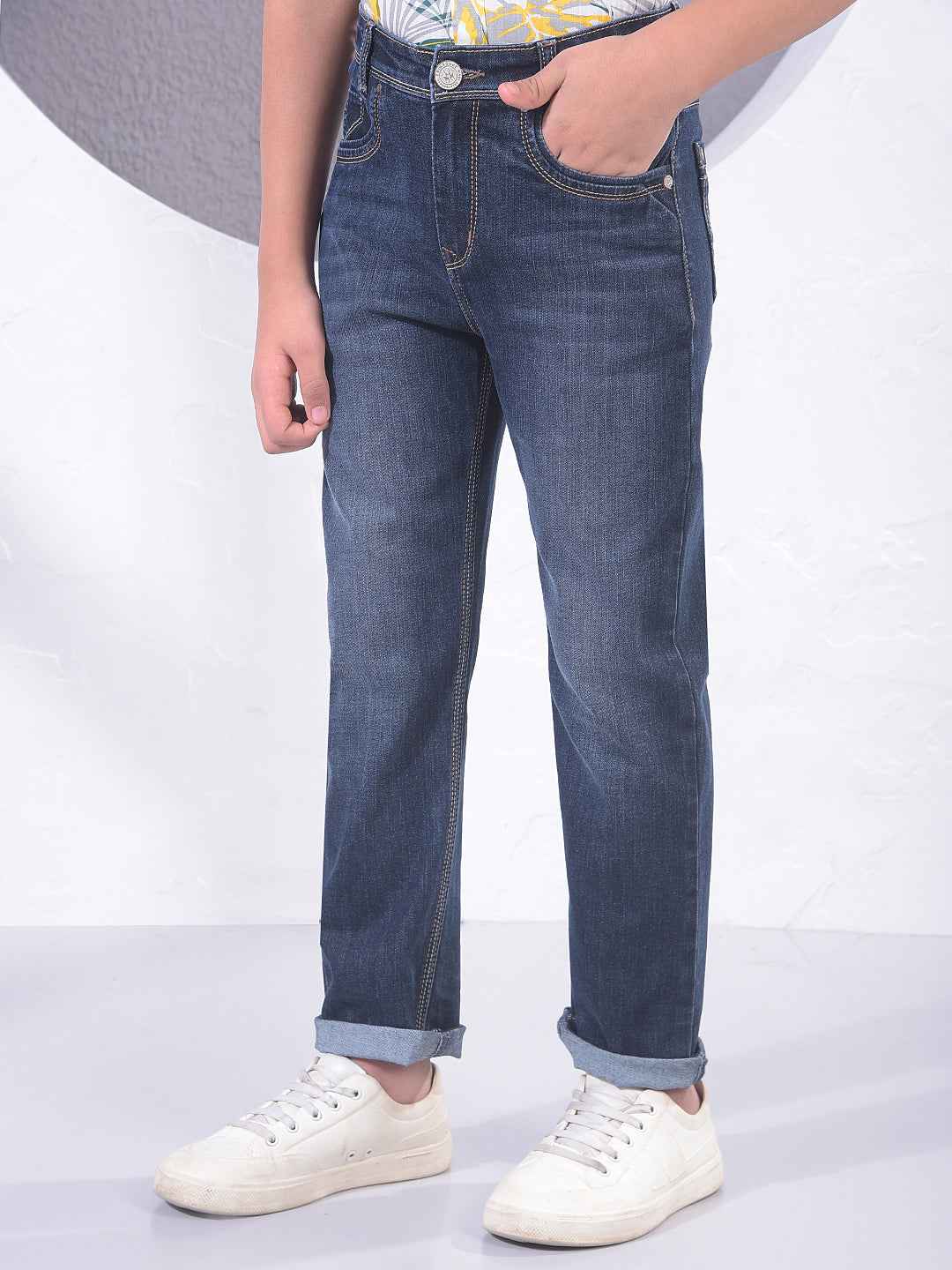Dark Blue Classic Jeans