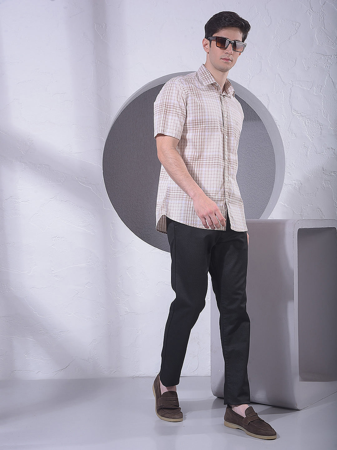 Modern Black Knitted Trousers