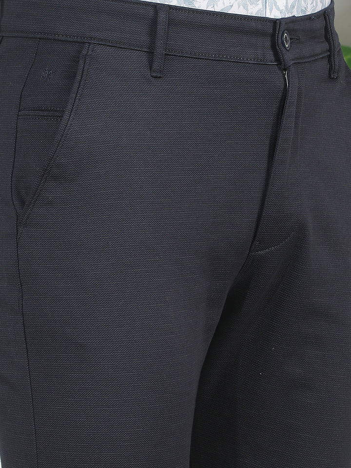 Chic Anchor Blue Navy Blue Trousers