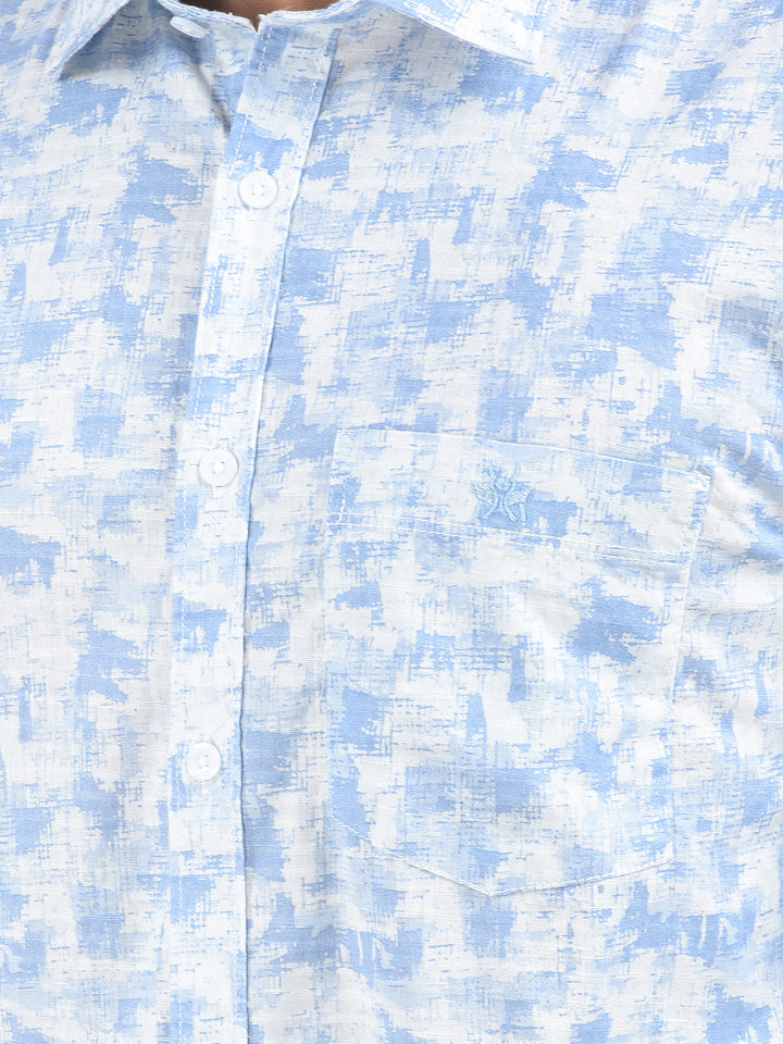 Fresh Look Blue Printed Shirt