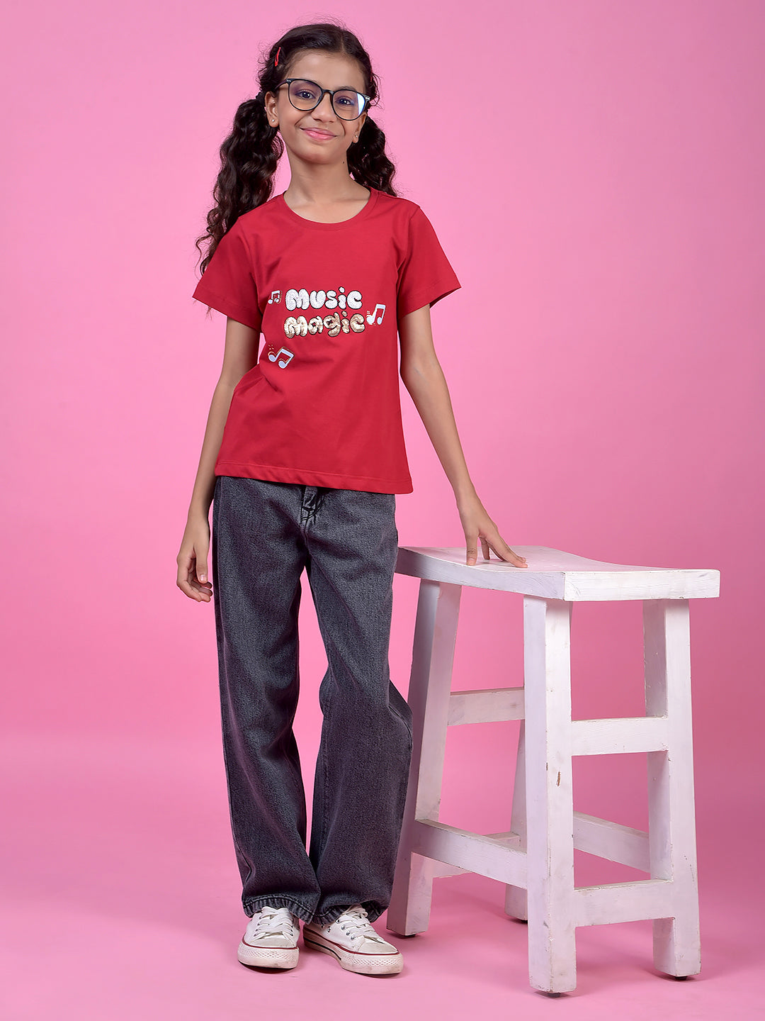 Red Graphic Print T-Shirt