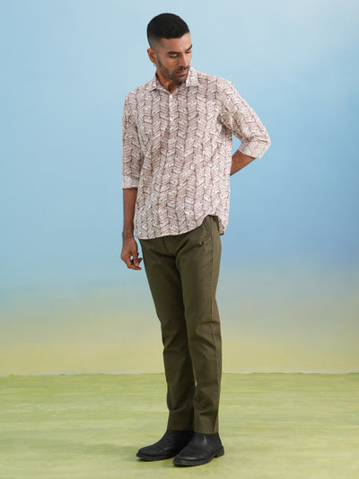 Minimal Aesthetic Casual Beige Shirt