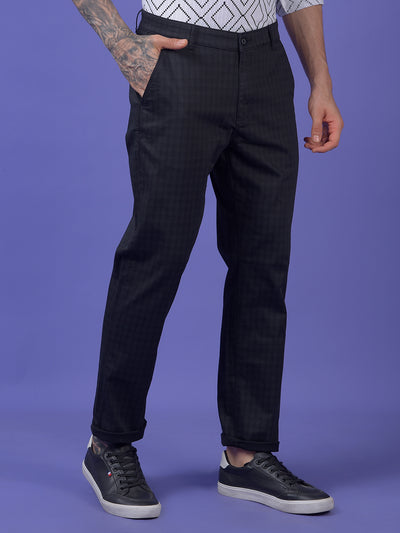 Black Printed Trousers