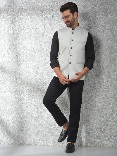 Athleisure Grey Jacquard Waist Coat