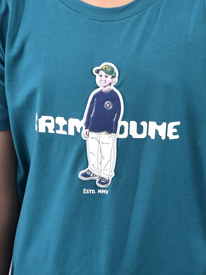 Green Graphic Print T-Shirt