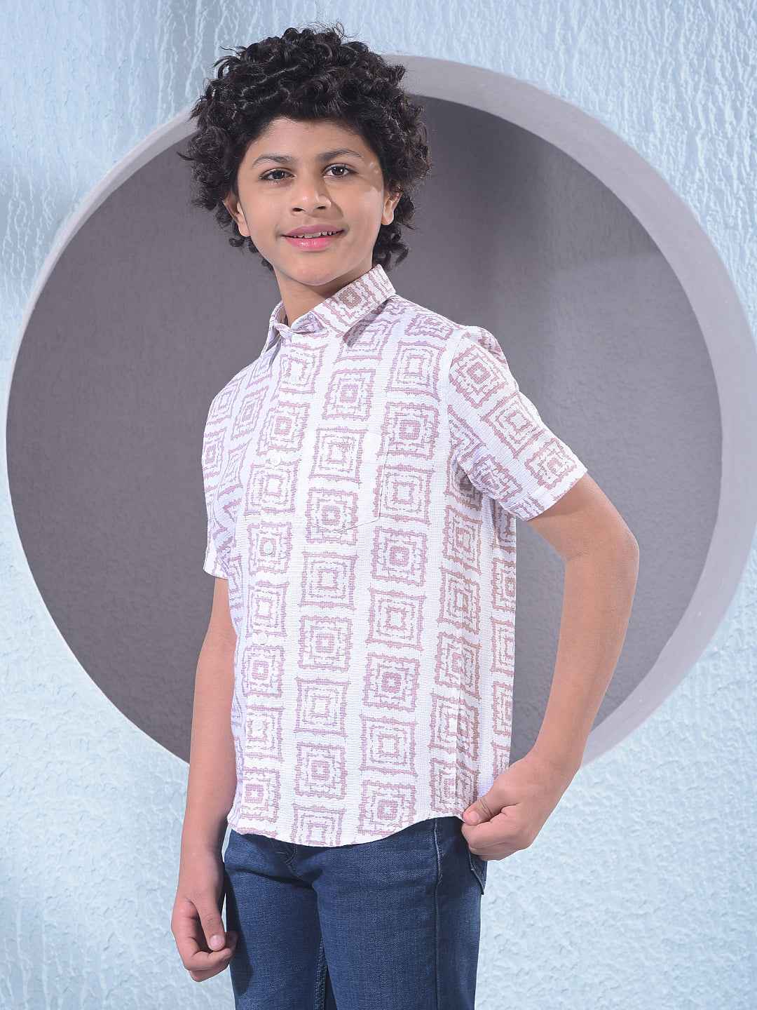 Royal Purple Printed Shirt