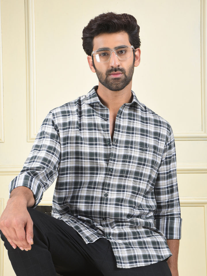 Heritage Tone Green Checked Shirt