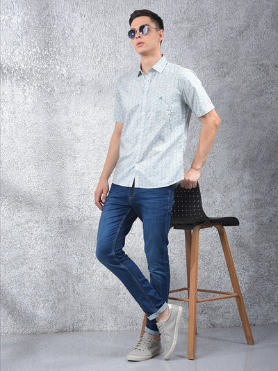 Green Printed Shirt
