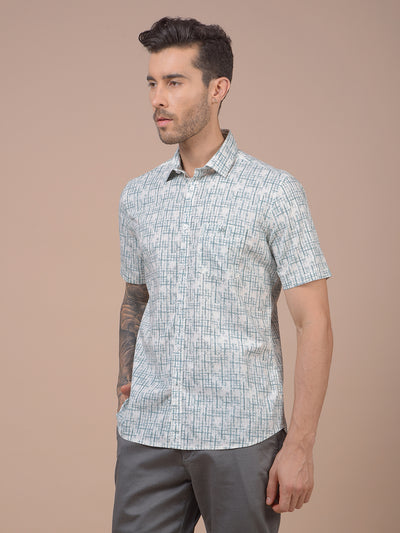 Green Printed Shirt