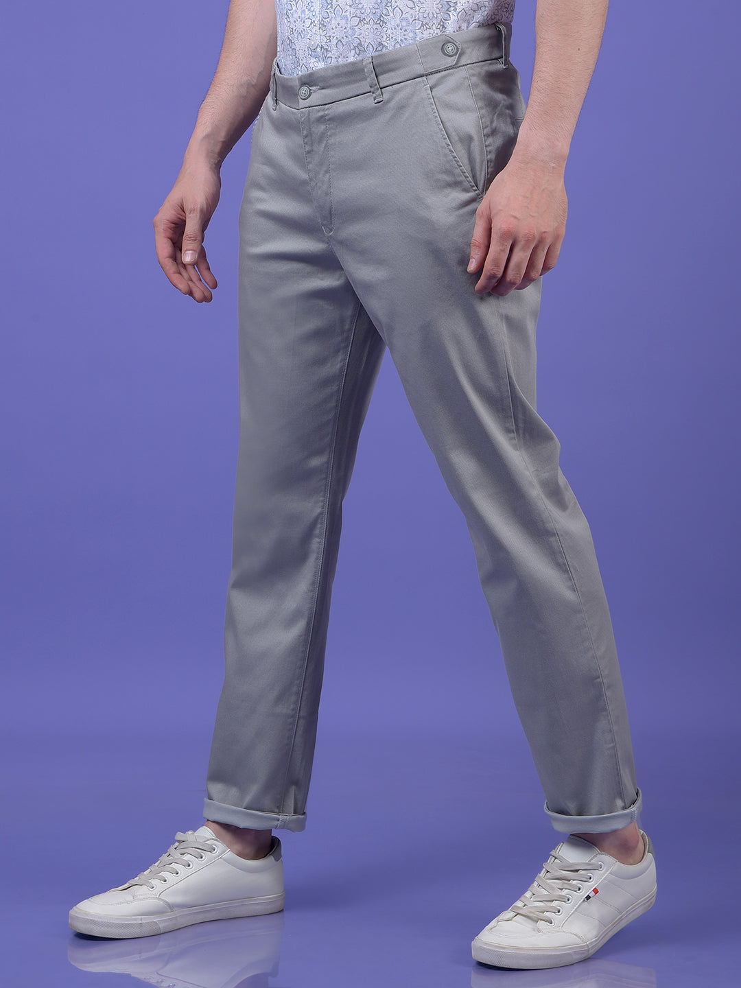 Clean Look Grey Trousers