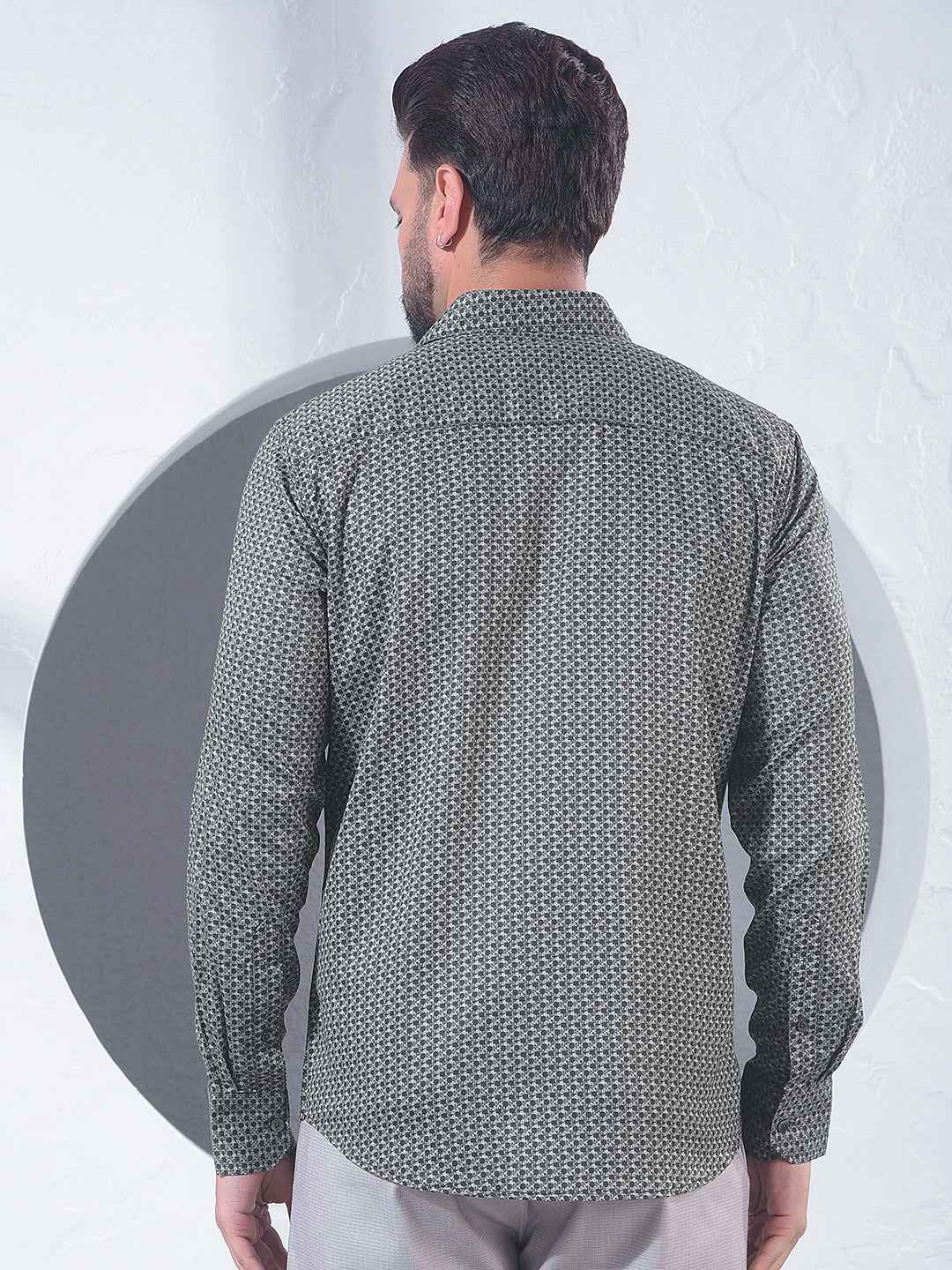 Green Graphic Print Shirt