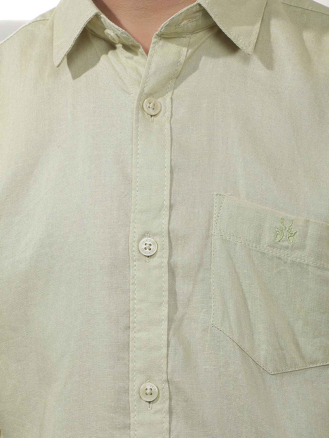 Fresh Green Linen Shirt