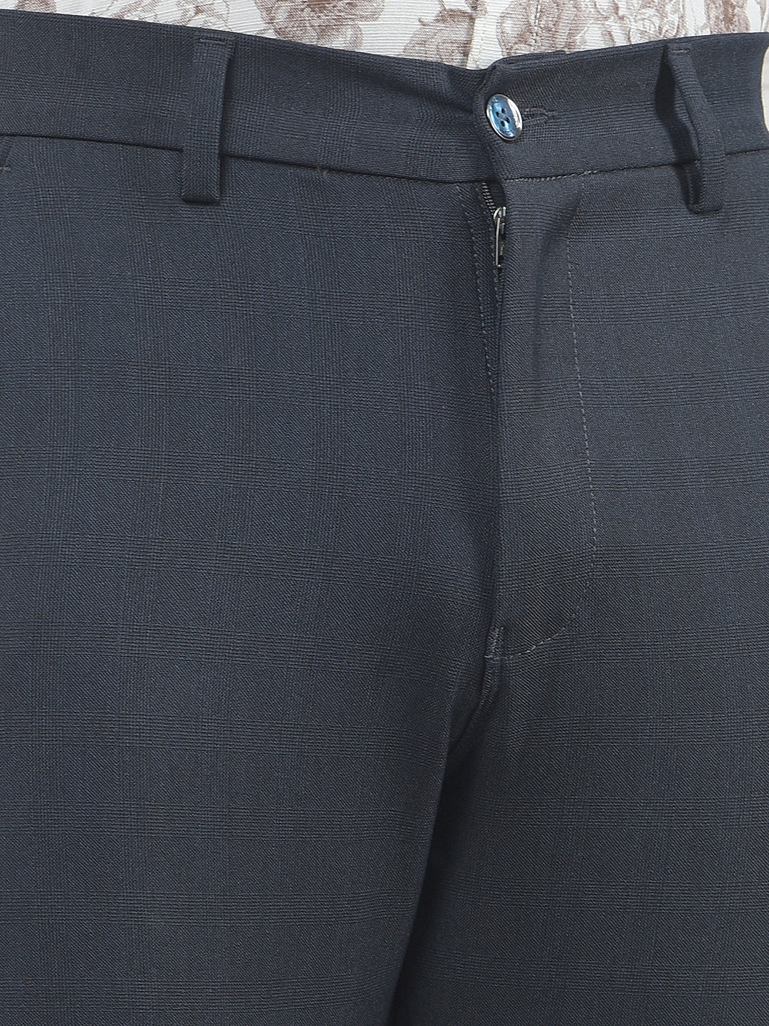 Black Checked Trousers