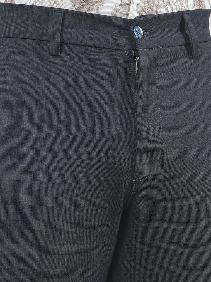 Black Checked Trousers