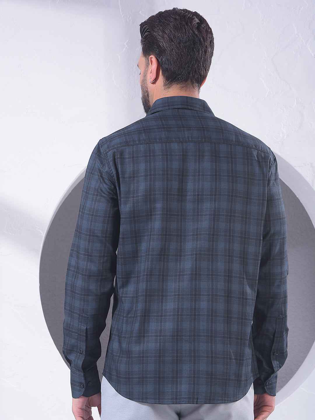 Green Checked 100% Cotton Shirt