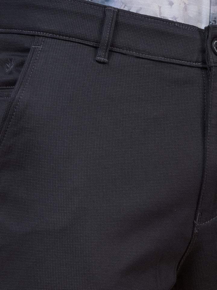 Black Printed Trousers